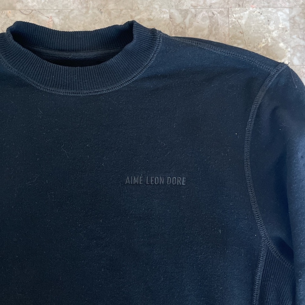 Aimé Leon Dore Black Crew Sweatshirt